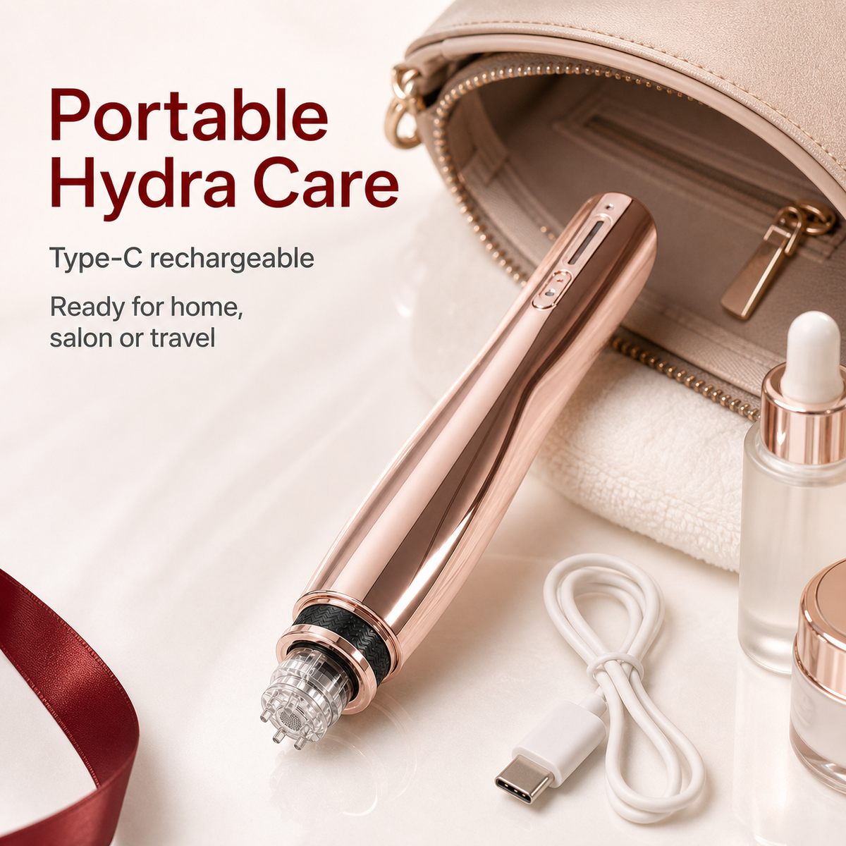 Beautyfish W5 Portable Serum Applicator, Even Coverage,A smarter way to apply every serum step.