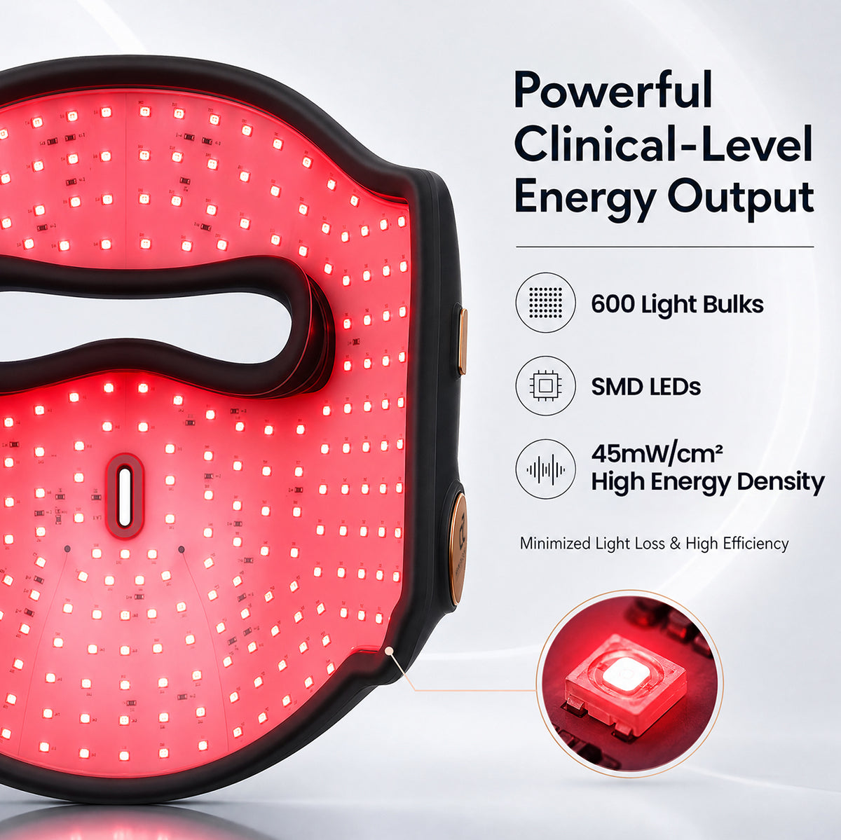 Beautyfish J6 LED Face Mask | 4 Wavelengths, 8 Therapy Modes