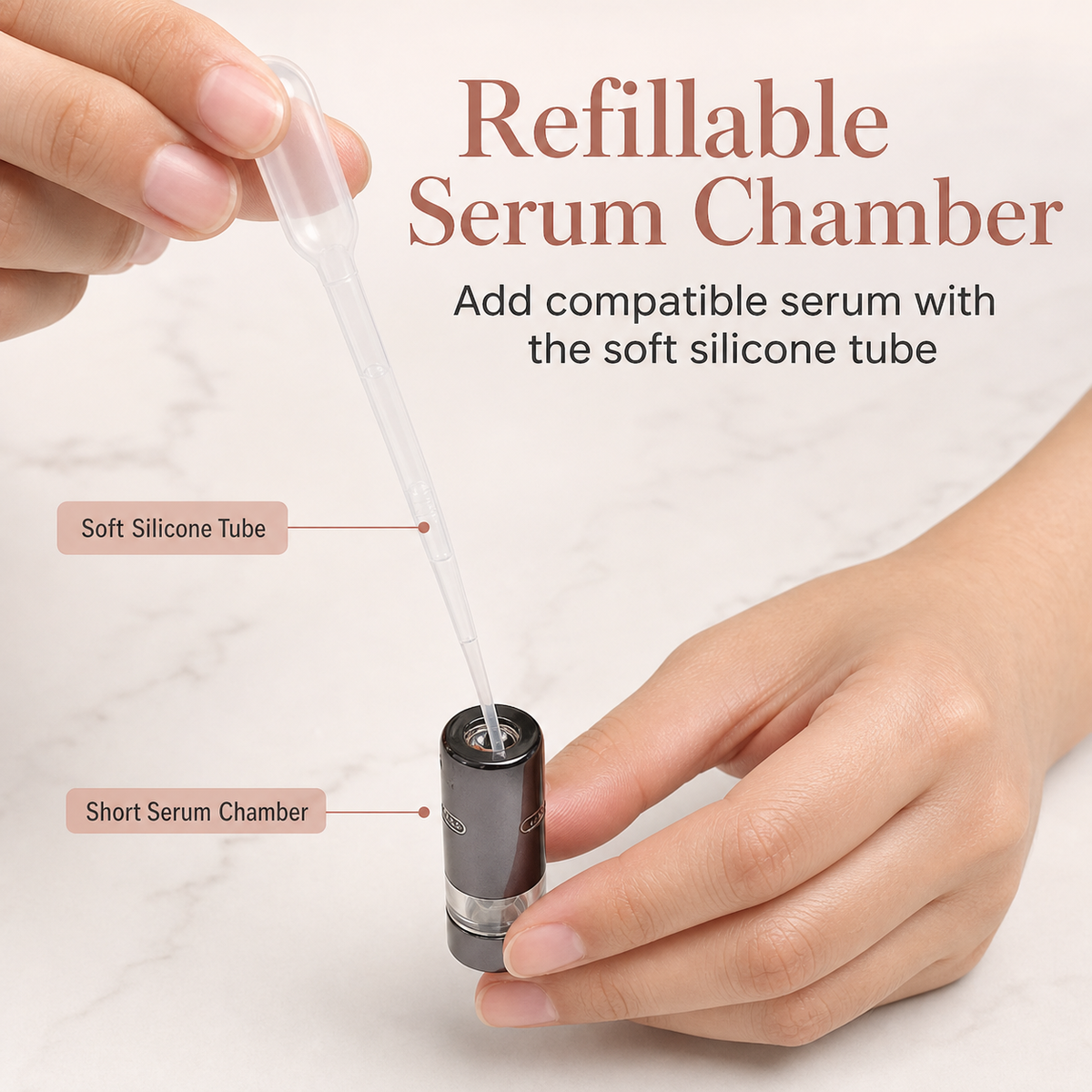 Beautyfish W5 Portable Serum Applicator, Even Coverage，A smarter way to apply every serum step.