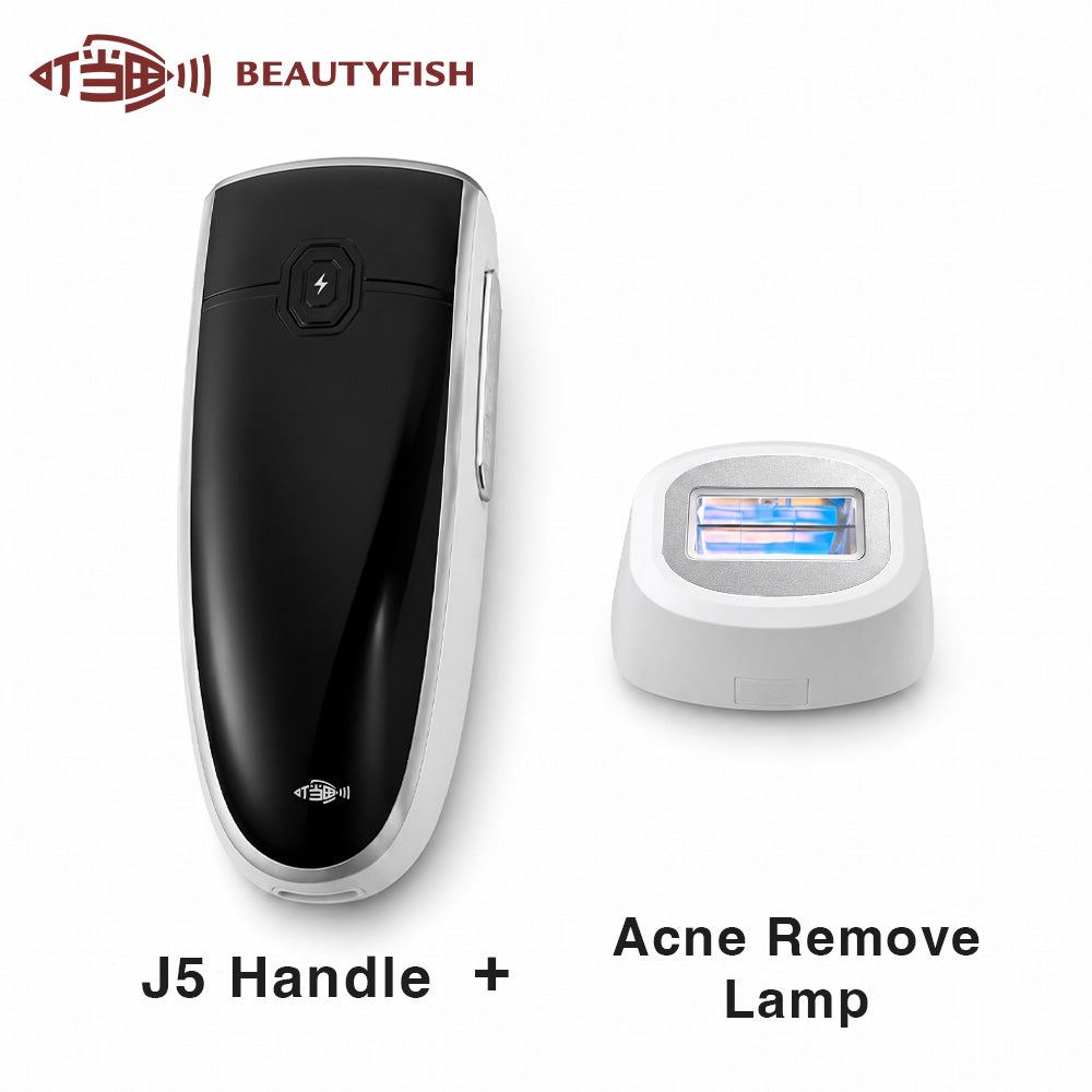 Beautyfish J5 IPL Hair Removal & Rejuvenation System | Interchangeable Head IPL Device for Hair Removal, Skin Renewal & Acne Care