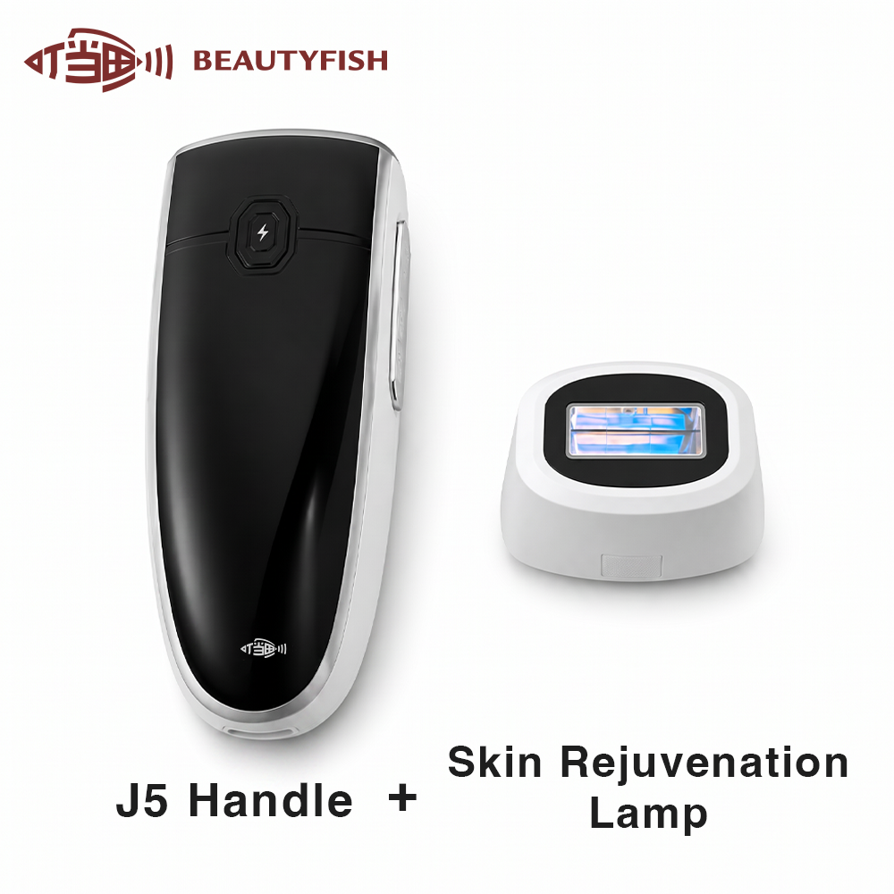 Beautyfish J5 IPL Hair Removal & Rejuvenation System | Interchangeable Head IPL Device for Hair Removal, Skin Renewal & Acne Care